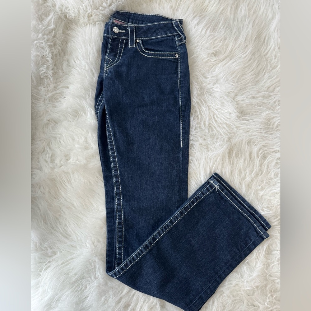NWOT True Religion Blue Straight Leg Jeans - Size 27